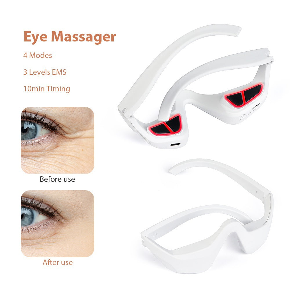 Eye Massager Glasses, Reduce Puffy Eyes & Dark Circles in Minutes and feel instant relief